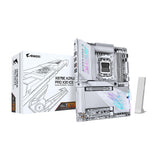 GIGABYTE X870E AORUS PRO X3D ICE AMD AM5 LGA 1718 ATX Motherboard, Ryzen 9000/8000/7000, DDR5, 18+2+2 Power Phase, 4X M.2, PCIe 5.0, WiFi, 5GbE