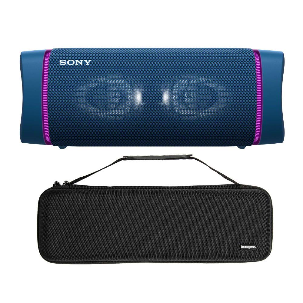 Sony SRSXB33 Extra BASS Bluetooth Wireless Portable Speaker (Blue) + Travel Case