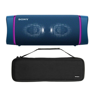 Sony SRSXB33 Extra BASS Bluetooth Wireless Portable Speaker (Blue) + Travel Case