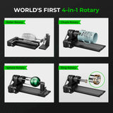 xTool RA2 Pro for xTool Y-axis Rotary Roller for Engraving Cylindrical Objects