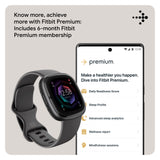 Fitbit Sense 2 FB521BKGB-US Health & Fitness Smartwatch Unisex Aluminum Case