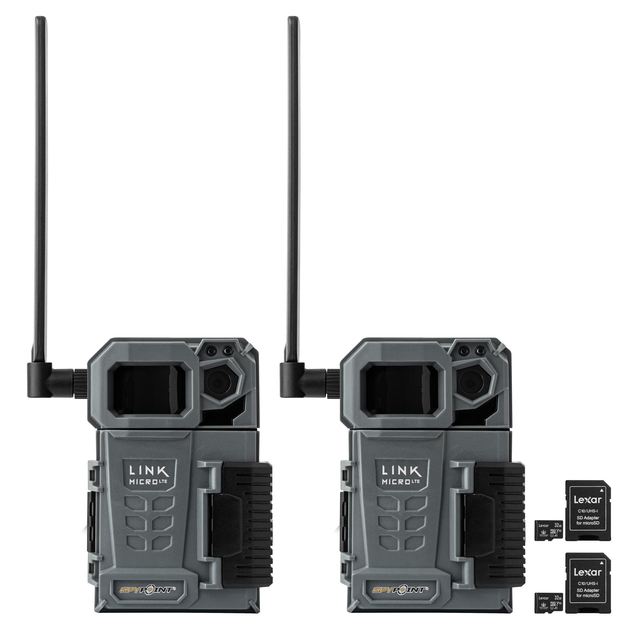 SpyPoint Link-Micro LTE Cellular Trail Camera - Twin Pack with 2 Micro SD Cards