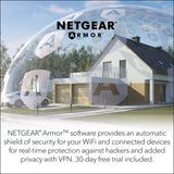 NETGEAR Orbi Whole Home Tri-Band Mesh WiFi 6 System (RBK852) – Router with 1 Sat