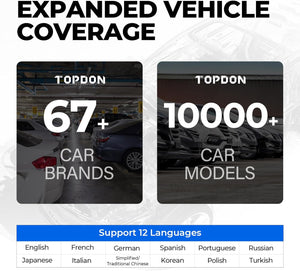 TOPDON AD500 PRO+ Automotive OBD2 Scanner Engine ABS SRS EBP SAS Diagnostic Tool