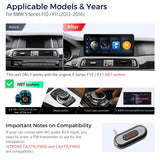XTRONS 12.3 Inch Android 14 Car Stereo for BMW F10/F11 (2013-2016) NBT System, IPS Touch Screen 4+64GB Global 4G Car Radio GPS Navigation Support Wireless Car Play Android Auto
