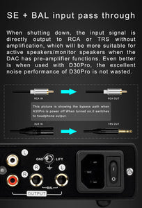 Topping A30 Pro NFCA Headphone Amplifier OPA1656 4PIN XLR 4.4MM 6.35MM Output