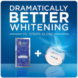 Crest 3D Whitestrips With Light Teeth Whitening Strip Kit 20 Strips 10 Treatment