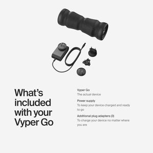 Hyperice Vyper Go - Portable Vibrating Fitness Roller Muscle Pain Recovery