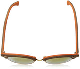 Ray-Ban CLUBMASTER WOOD 0RB4246M Gradient Brown / Mirror Pink Sunglasses