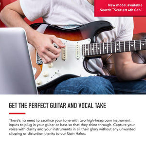 Focusrite SCARLETT 2i2 (3rd Gen) 2X2 USB Audio Interface Recording