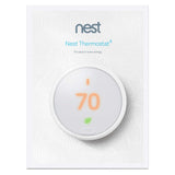 GOOGLE NEST THERMOSTAT E PROGRAMMABLE SMART THERMOSTAT T4002ES - WHITE