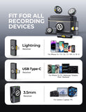Hollyland LARK M2 2.4GHz 2-Person Wireless Combo Version Lav Mic System Charcoal