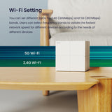 Tenda Nova Mesh WiFi System Covers Up To 6,000 Sq.Ft - 3 Pack - AC1200