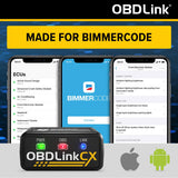 OBDLink CX - Designed For Bimmercode Bluetooth 5.1 BLE OBD2 Adapter for BMW/Mini