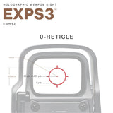 EOTECH - EXPS3 HOLOgraphic Weapon Sight, Night Vision Compatible (EXPS3-0)