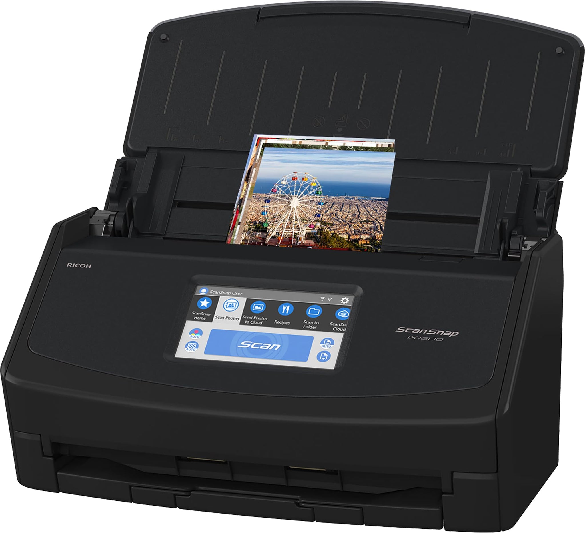 Fujitsu ScanSnap iX1600 Scanner - Black