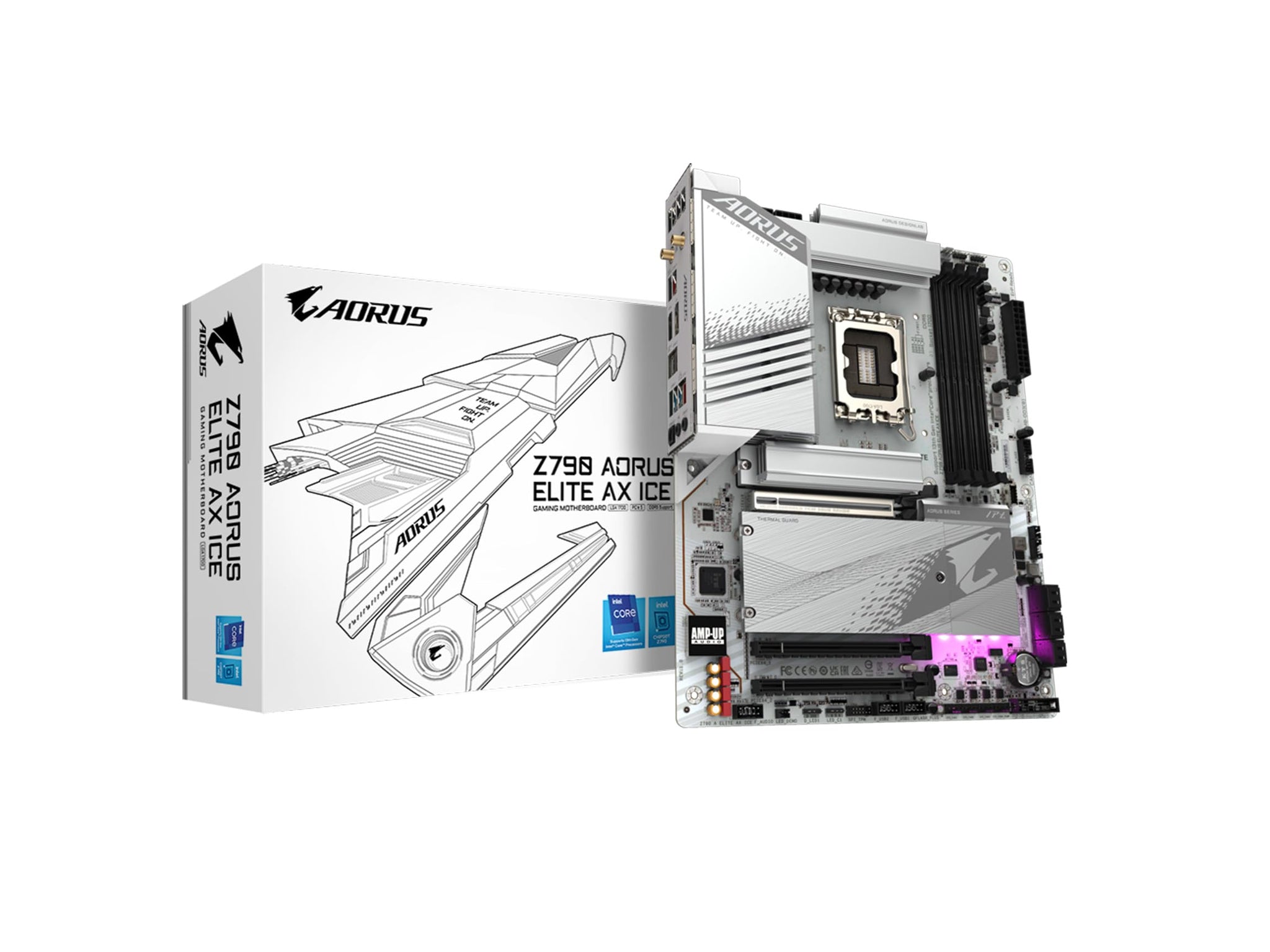 GIGABYTE Z790 AORUS Elite AX ICE (LGA 1700/ Intel/ Z790 X/ATX/ DDR5) Motherboard