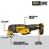 DeWALT DCS356C1 20V MAX XR 3-Speed Cordless Oscillating Multi-Tool Kit