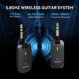 NUX C-5RC 5.8GHz Wireless Guitar System With Charging Case - Black