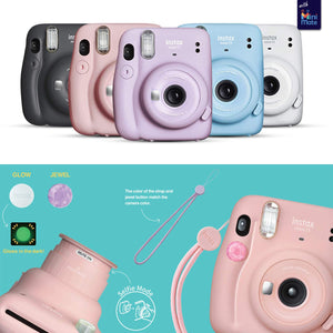 Fujifilm Instax Mini 11 Instant Camera Blush Pink + Case + Fuji Instax Film 20 Sheets