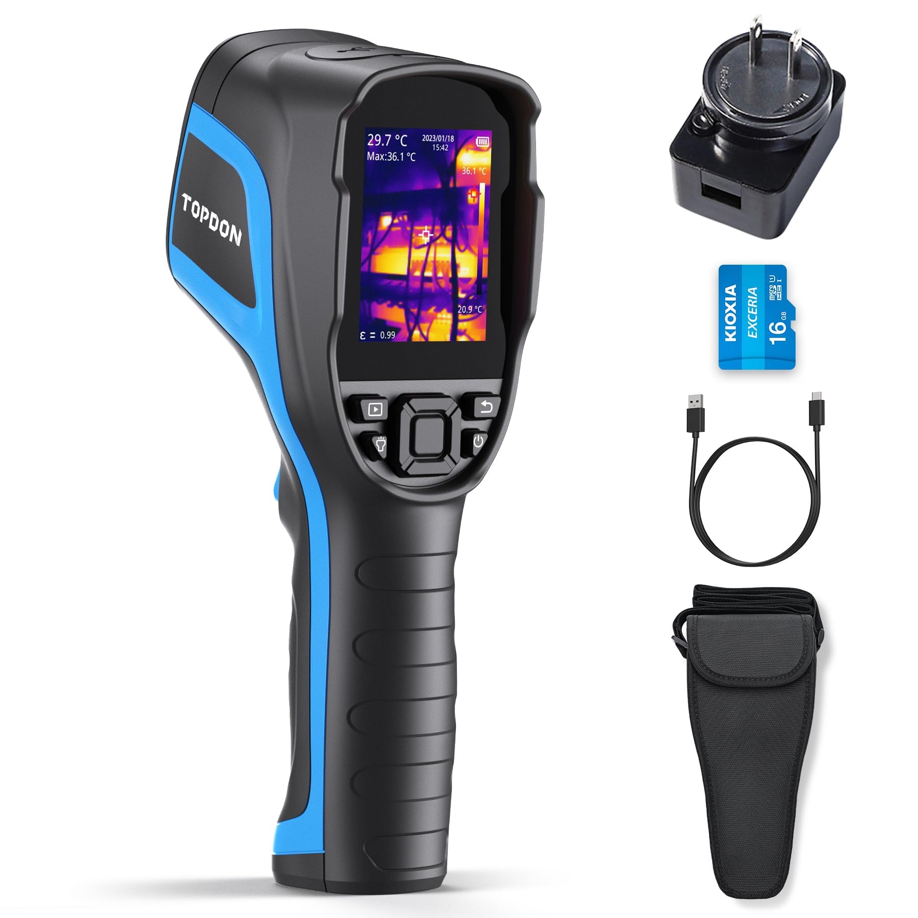 TOPDON TC004 Thermal Imaging Camera IR Infrared Thermometer 256 x 192 High Res