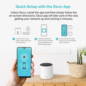 TP-Link Deco AX3000 WiFi 6 Mesh System, 4500 Sq.Ft, 3000 Mbps 2-Pack New SEALED!