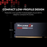 G.SKILL Ripjaws S5 32GB (2x16gb) DDR5 6400 Desktop RAM F5-6400J3239G16GX2-RS5K
