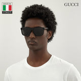 GUCCI GG0010S Black / Gray Square Authentic Polarized Sunglasses 58 mm - NEW