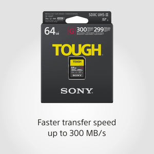 Sony Tough SF-G64T 64GB Class 3 - SDXC Memory Card - (SFG64TT1)