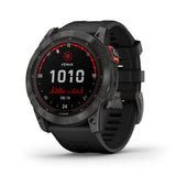 Garmin Fenix 7X Solar Multisport GPS Watch, Slate Grey with Black Band - Open Box