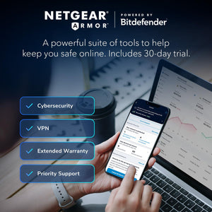 NETGEAR Orbi Whole Home Tri-Band Mesh WiFi 6 System (RBK852) – Router with 1 Sat