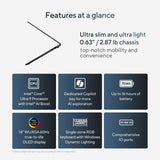 ASUS Vivobook S 14 OLED Slim Laptop, Intel Core Ultra 9 185H, 16GB, 1TB - Intel Evo Edition