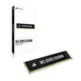 CORSAIR WS DDR5 ECC RDIMM 64GB (4x16GB) 6400MHz CL32 Intel XMP 3.0 Computer Memory - Black (CMA64GX5M4B6400C32)