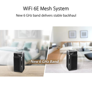 ASUS ZenWiFi Pro AXE11000 Tri-Band WiFi 6E Mesh System (ET12 2PK) - Whole Home