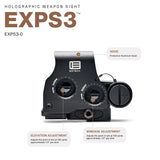 EOTECH - EXPS3 HOLOgraphic Weapon Sight, Night Vision Compatible (EXPS3-0)