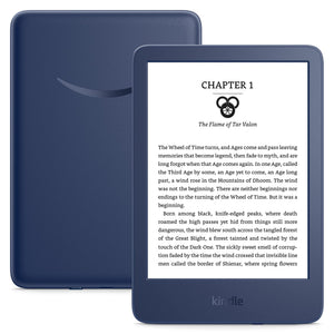 Amazon Kindle E-Reader 6" Display - 16GB Storage - 2022 Release - Denim Blue