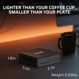 LTC Mini PC AI Ryzen 7 8845HS Radeon 780M 16GB DDR5 1TB PCIe 4.0 SSD Windows