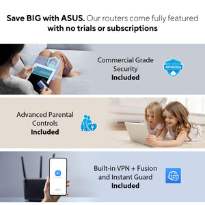 ASUS ZenWiFi Pro AXE11000 Tri-Band WiFi 6E Mesh System (ET12 2PK) - Whole Home