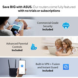 ASUS ZenWiFi Pro AXE11000 Tri-Band WiFi 6E Mesh System (ET12 2PK) - Whole Home