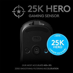 Logitech G Pro Wireless Gaming Mouse - HERO 25K DPI, Lightweight, Sealed