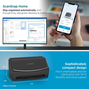 Fujitsu ScanSnap iX1600 Scanner - Black
