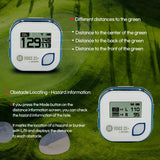 GolfBuddy Voice 2S+ Talking GPS Golf Rangefinder 18hr Battery Blue - Brand New