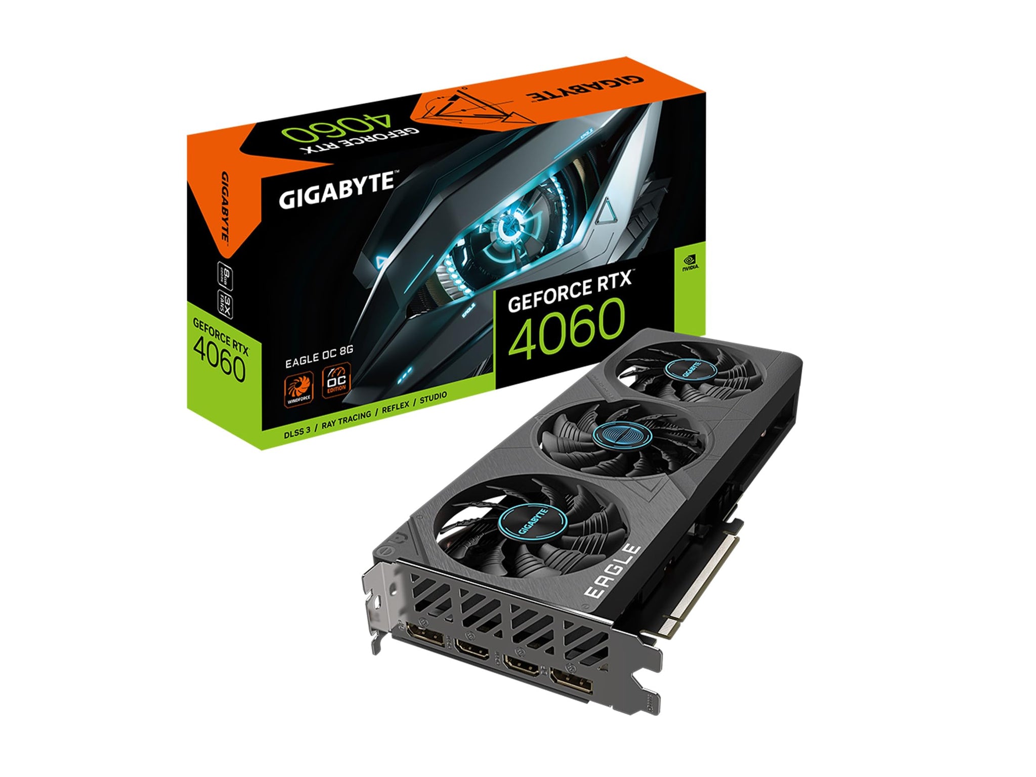 GIGABYTE GEFORCE RTX 4060 WINDFORCE EAGLE OC 8GB GDDR6 GRAPHICS CARD