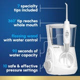 Waterpik Aquarius Water Flosser WP-660, White, Corded Electric Flosser
