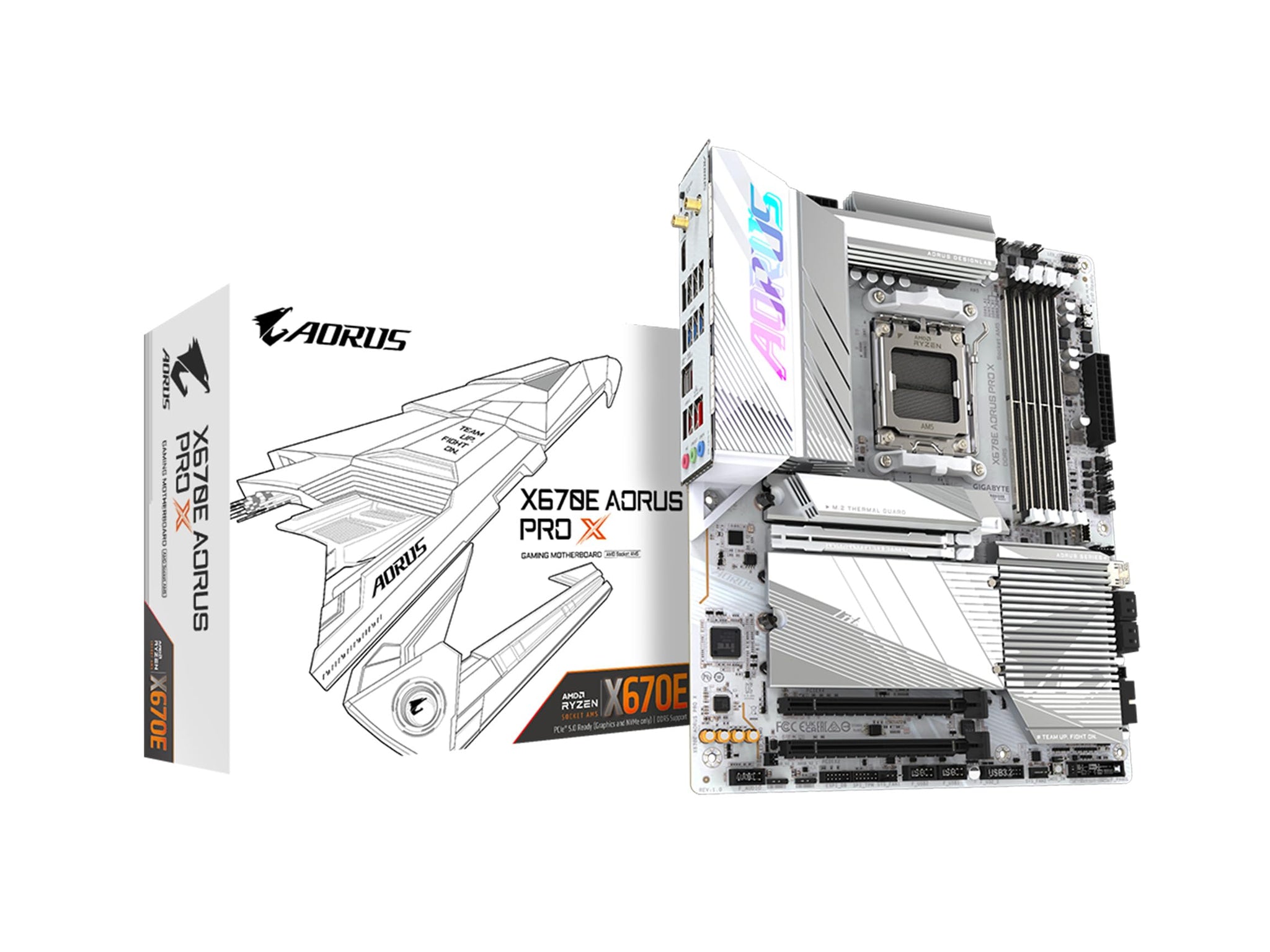 NEW GIGABYTE X670E AORUS PRO X Socket AM5 DDR5 AMD ATX Motherboard