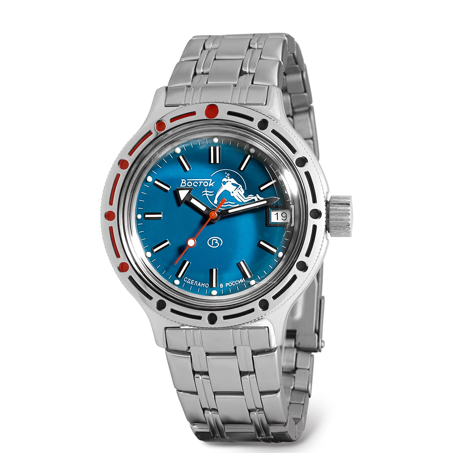 Vostok Amphibia 420059 Watch Scuba Dude Diver Mechanical Automatic USA Seller