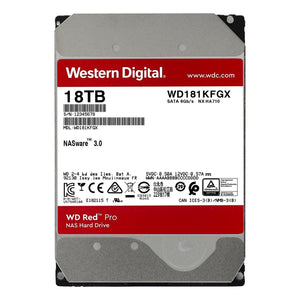 WD Red Pro 18TB 7200 RPM SATA 6Gb/s 512MB Cache 3.5'' NAS HDD WD181KFGX