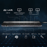 j5create JCD543 USB-C Triple Display Docking Station with 100W PD Fast Charging