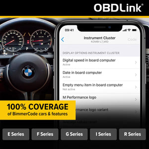 OBDLink CX - Designed For Bimmercode Bluetooth 5.1 BLE OBD2 Adapter for BMW/Mini