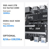 Beelink Mini S Intel 11th Gen N5095 @ 2.9GHz Mini PC 8GB RAM 256GB SSD